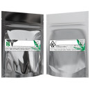 Gloss Silver Vista Clear Translucent Transparent Dragon Chewer 3.5 g gram 1/8 ounce smell proof mylar bags by HIGHLOCK. Best thick wholesale bulk dispensary custom child resistant packaging 420 barrier bags tamper evident resealable large food storage 3x5 pouch gusset usa cheap rx printable strain cali custom stickers template generic 100 pack