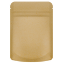 Kraft Paper Opaque Dragon Chewer 3.5 g gram 1/8 smell proof mylar bags by HIGHLOCK. Best thick wholesale bulk dispensary custom child resistant packaging 420 barrier bags tamper evident resealable large food storage heat sealable tear notches 3 x 5 100 PACK