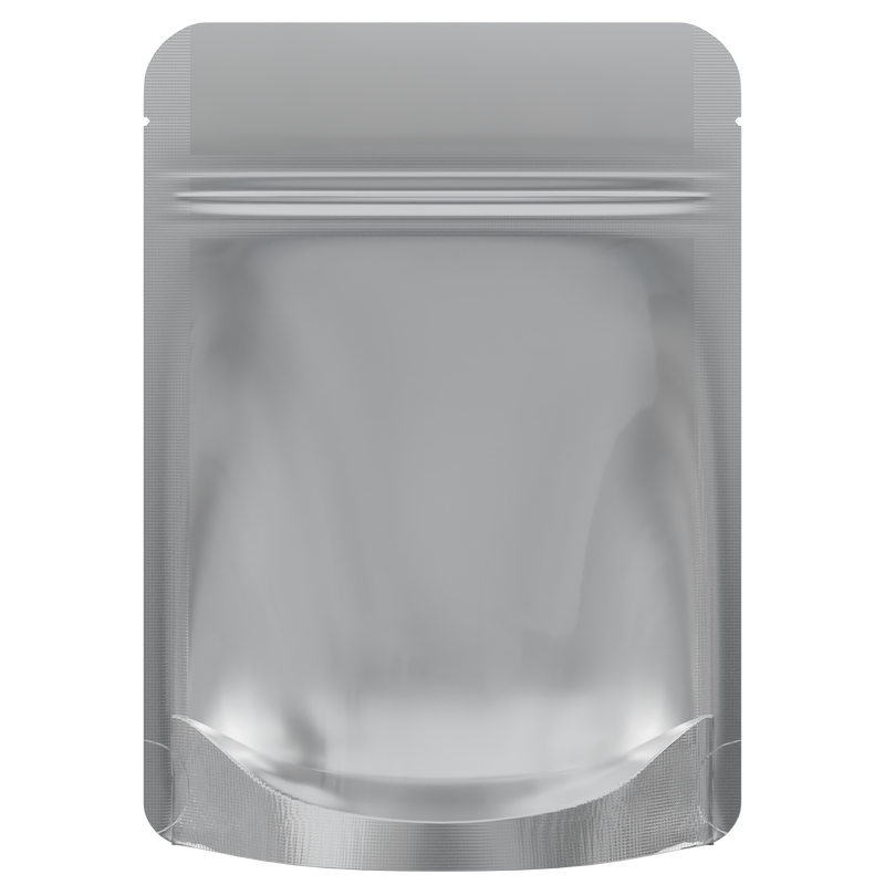 Kraft Paper Vista Clear Dragon Chewer 3.5 g gram 1/8 smell proof mylar bags by HIGHLOCK. Best thick wholesale bulk dispensary custom child resistant packaging 420 barrier bags tamper evident resealable large food storage heat sealable tear notches 3 x 5