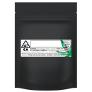 Matte Black Vista Clear Translucent Transparent Dragon Chewer 3.5 g gram 1/8 ounce smell proof mylar bags by HIGHLOCK. Best thick wholesale bulk dispensary custom child resistant packaging 420 barrier bags tamper evident resealable large food storage baggies 3 x 5 strain cali custom stickers template generic free 3 x 1 logo 100 pack