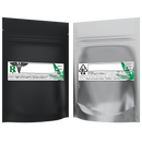 Matte Black Vista Clear Translucent Transparent Dragon Chewer 3.5 g gram 1/8 ounce smell proof mylar bags by HIGHLOCK. Best thick wholesale bulk dispensary custom child resistant packaging 420 barrier bags tamper evident resealable large food storage 3x5 pouch gusset usa cheap rx printable strain cali custom stickers template generic 100 pack