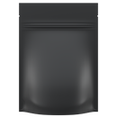 Matte Black Opaque Dragon Chewer 3.5 g gram 1/8 ounce smell proof mylar bags by HIGHLOCK. Best thick wholesale bulk dispensary custom child resistant packaging 420 barrier bags tamper evident resealable large food storage baggies 3 x 5 100 PACK