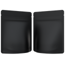 Matte Black Opaque Dragon 3.5 g gram 1/8 ounce smell proof mylar bags by HIGHLOCK. Best thick wholesale bulk dispensary custom child resistant packaging 420 barrier bags tamper evident resealable large food storage near me nearby 4 x 5 rounded corners tear notches