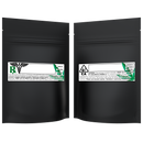 Matte Black Opaque Dragon Chewer 3.5 g gram 1/8 ounce smell proof mylar bags by HIGHLOCK. Best thick wholesale bulk dispensary custom child resistant packaging 420 barrier bags tamper evident resealable large food storage 3x5 pouch gusset usa cheap rx printable strain cali custom stickers template generic 100 pack