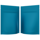 Matte Blue Opaque Dragon 3.5 g gram 1/8 ounce smell proof mylar bags by HIGHLOCK. Best thick wholesale bulk dispensary custom child resistant packaging 420 barrier bags tamper evident resealable large food storage near me nearby 3 x 5