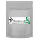 Matte White Vista Clear Translucent Transparent Dragon Chewer 3.5 g gram 1/8 ounce smell proof mylar bags by HIGHLOCK. Best thick wholesale bulk dispensary custom child resistant packaging 420 barrier bags tamper evident resealable large food storage baggies 3 x 5 strain cali custom stickers template generic free 3 x 1 logo 100 pack