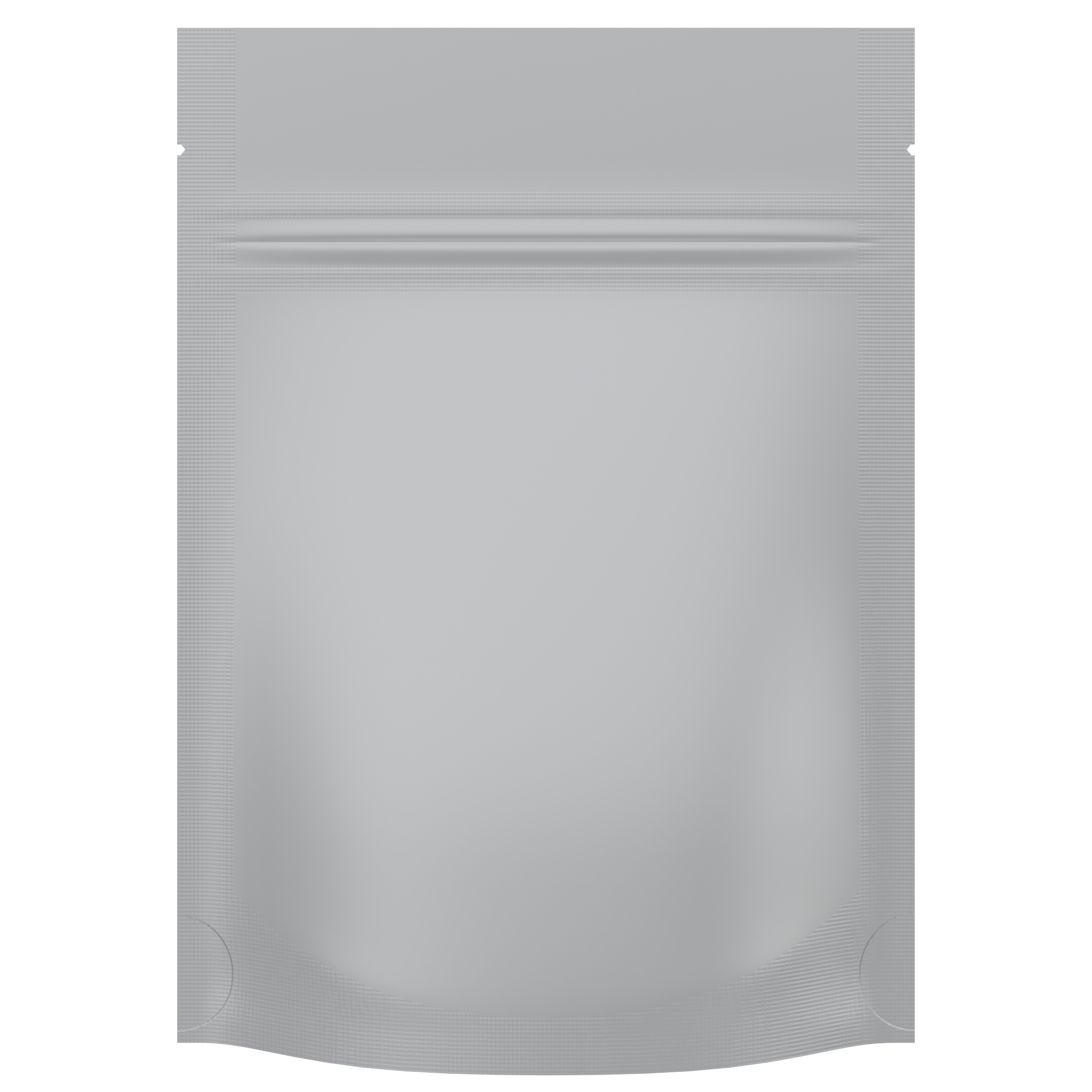 1/8 Ounce Matte White & Clear Mylar Bags - (1000 qty.)