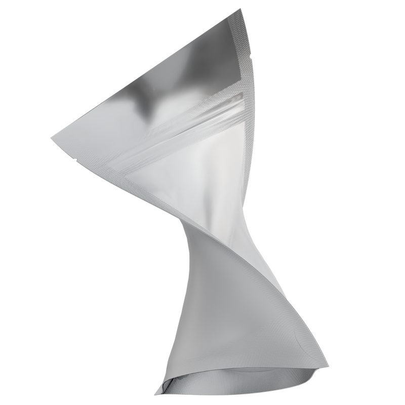 Matte White Vista Clear Translucent Transparent Dragon 3.5 g gram 1/8 ounce smell proof mylar bags by HIGHLOCK. Best thick wholesale bulk dispensary custom child resistant packaging 420 barrier bags tamper evident resealable large food storage near me nearby 3 x 5 100 PACK
