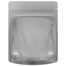 Matte White Vista Clear Dragon Chewer 3.5 g gram 1/8 smell proof mylar bags by HIGHLOCK. Best thick wholesale bulk dispensary custom child resistant packaging 420 barrier bags tamper evident resealable large food storage heat sealable tear notches 4 x 5 rounded corners tear notches