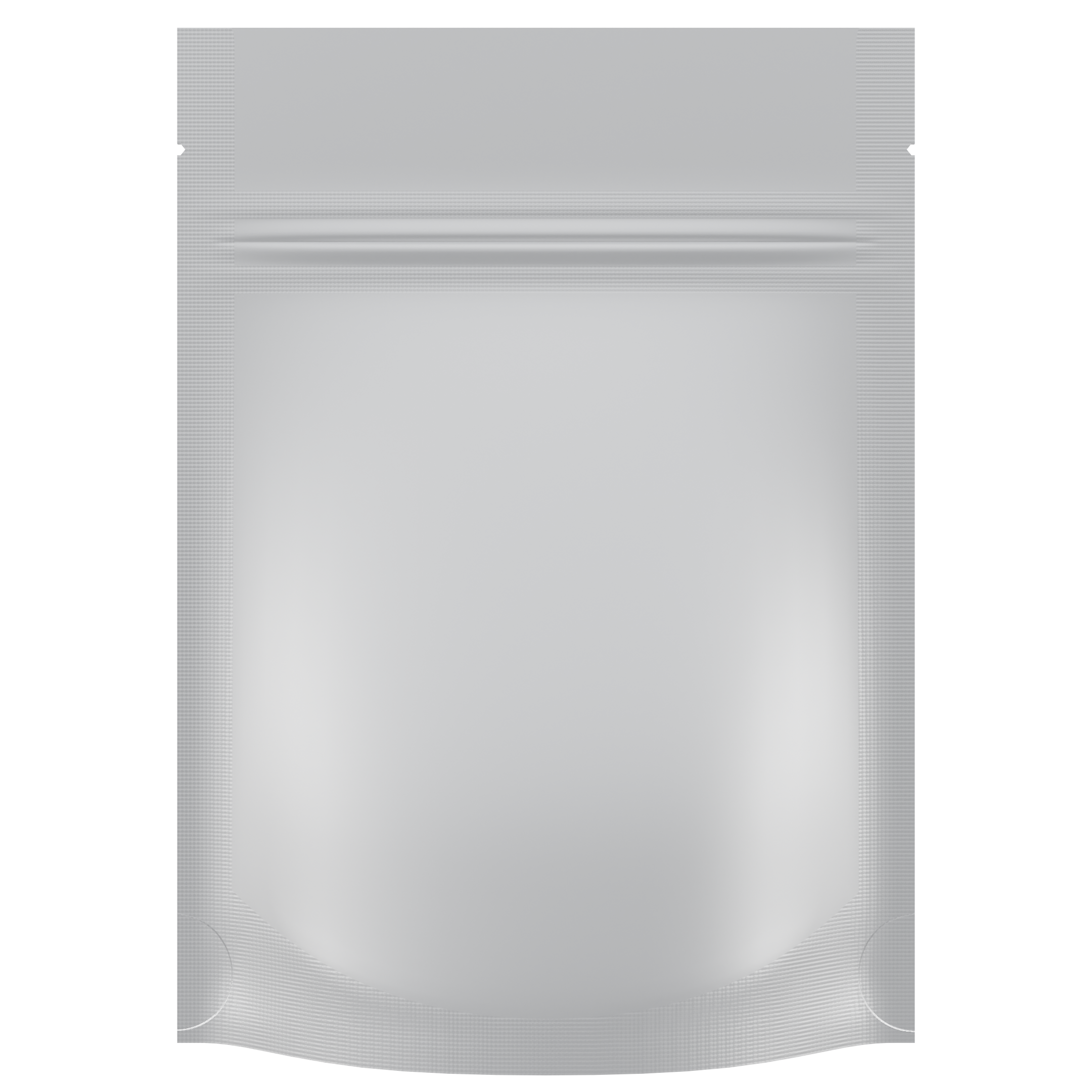 Matte White Opaque Dragon Chewer 3.5 g gram 1/8 ounce smell proof mylar bags by HIGHLOCK. Best thick wholesale bulk dispensary custom child resistant packaging 420 barrier bags tamper evident resealable large food storage baggies 3 x 5