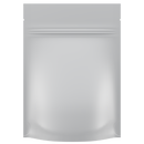 Matte White Opaque Dragon Chewer 3.5 g gram 1/8 ounce smell proof mylar bags by HIGHLOCK. Best thick wholesale bulk dispensary custom child resistant packaging 420 barrier bags tamper evident resealable large food storage baggies 3 x 5 100 PACK