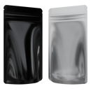 1/4th Ounce CR Exit Bags Gloss Black / Clear - Tear Notch Mylar Bags - Child Resistant - (1,000 qty.) - Dragon Chewer