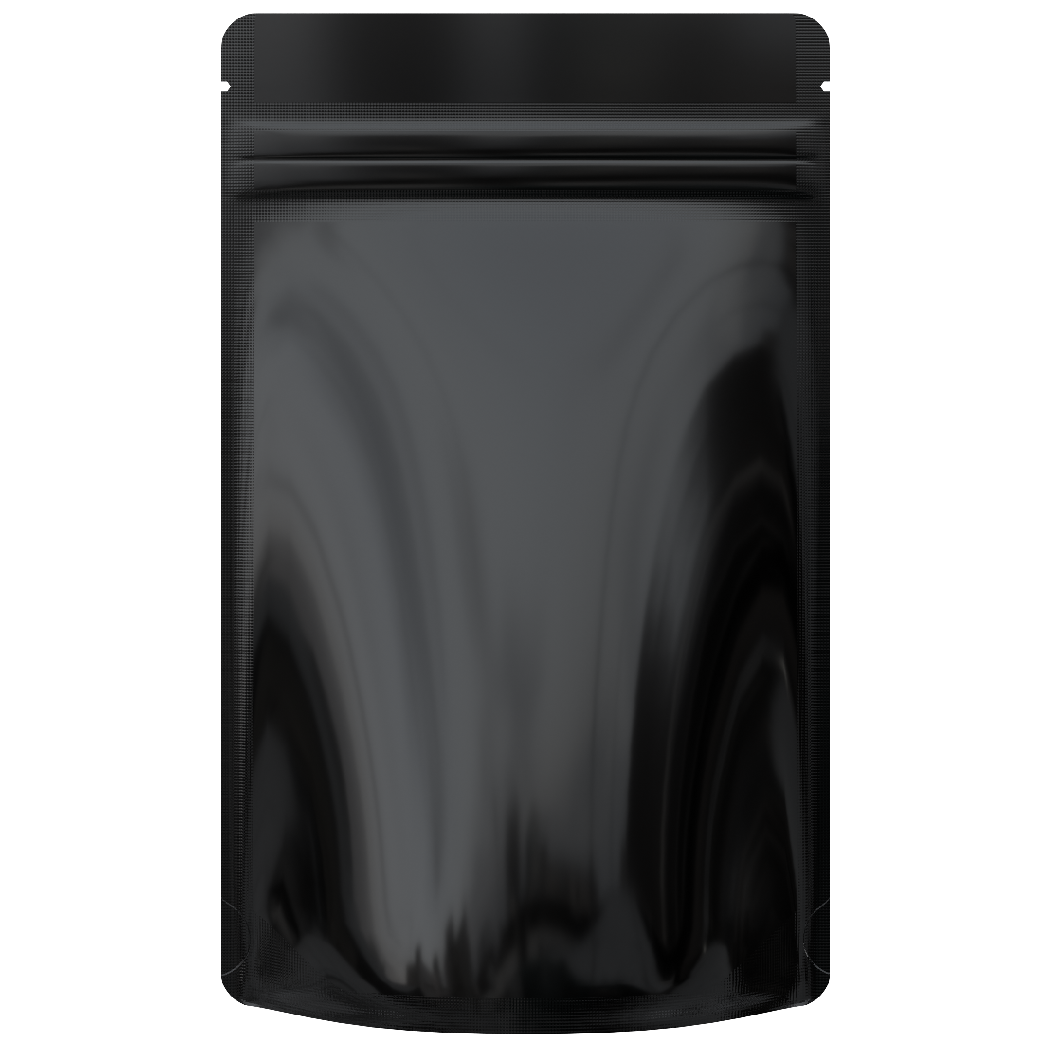 1/2 Ounce CR Exit Bags Gloss Black / Clear - Tear Notch Mylar Bags - Child Resistant - (1,000 qty.) - Dragon Chewer