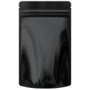 1/2 Ounce CR Exit Bags Gloss Black / Clear - Tear Notch Mylar Bags - Child Resistant - (1,000 qty.) - Dragon Chewer