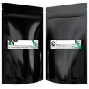 1/2 Ounce Gloss Black & Gloss Black Mylar Bags + Labels - (100 qty.) - Dragon Chewer