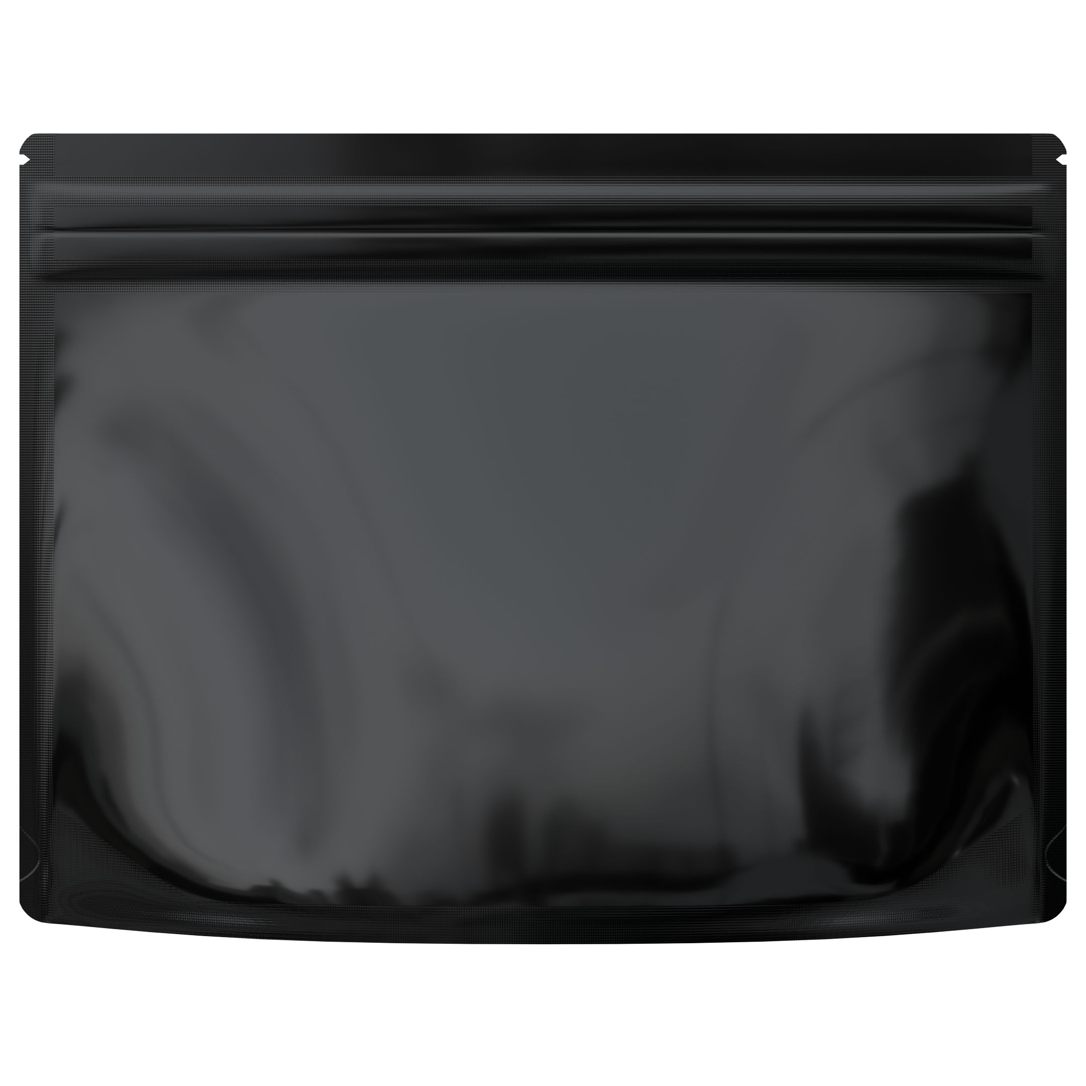 Large 12 x 9 CR Exit Bags Gloss Black Opaque Mylar Bags - Child Resistant - (800 qty.) - Dragon Chewer
