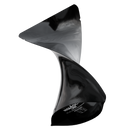 1/8th Ounce 3.5g CR Exit Bags Gloss Black / Gloss Black - Tear Notch Mylar Bags - Child Resistant - (1,000 qty.) - Dragon Chewer