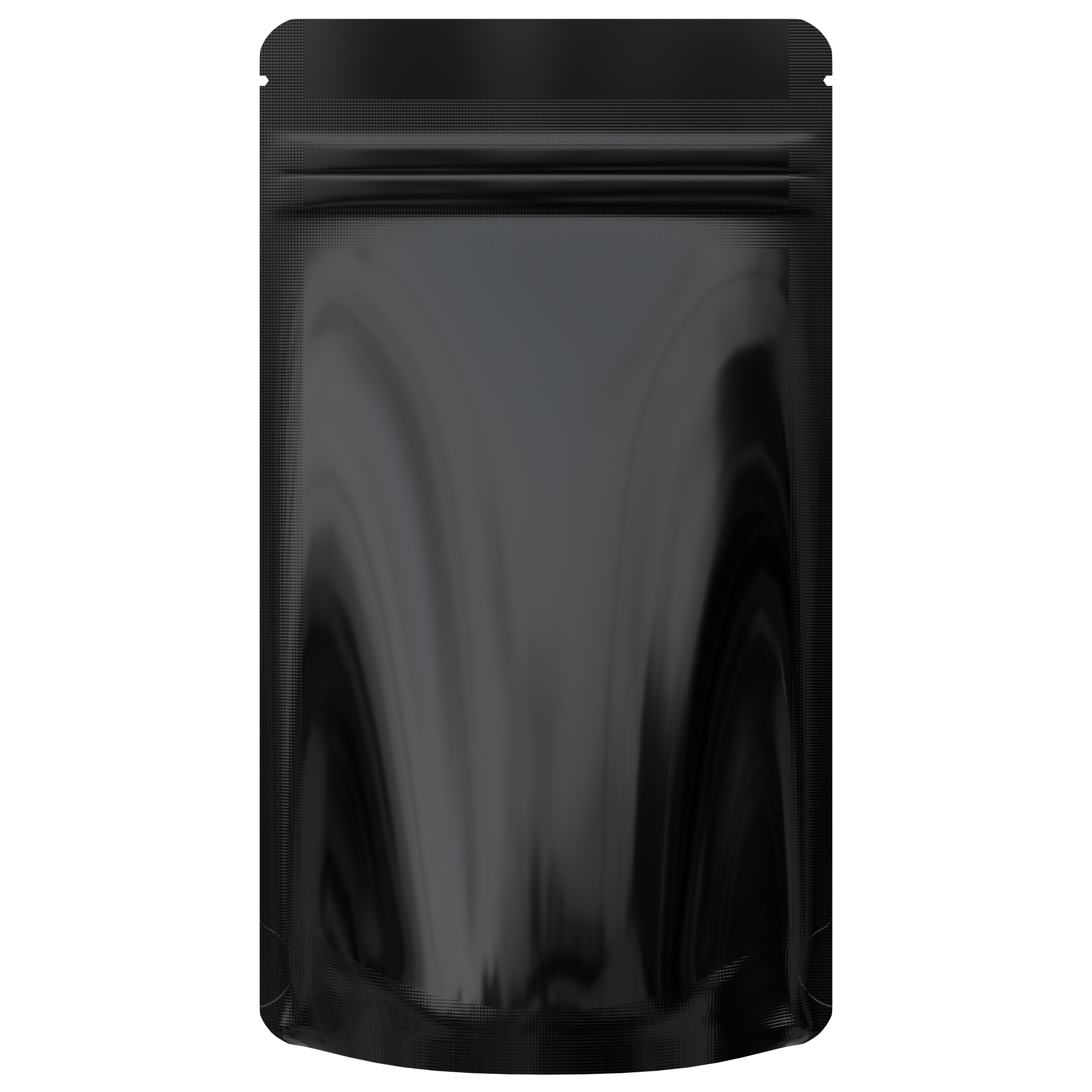 1/4th Ounce CR Exit Bags Gloss Black / Gloss Black - Tear Notch Mylar Bags - Child Resistant - (1,000 qty.) - Dragon Chewer