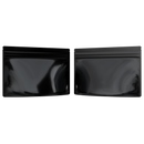 Medium 9 x 6 CR Exit Bags Gloss Black Opaque Mylar Bags - Child Resistant - (1,000 qty.) - Dragon Chewer