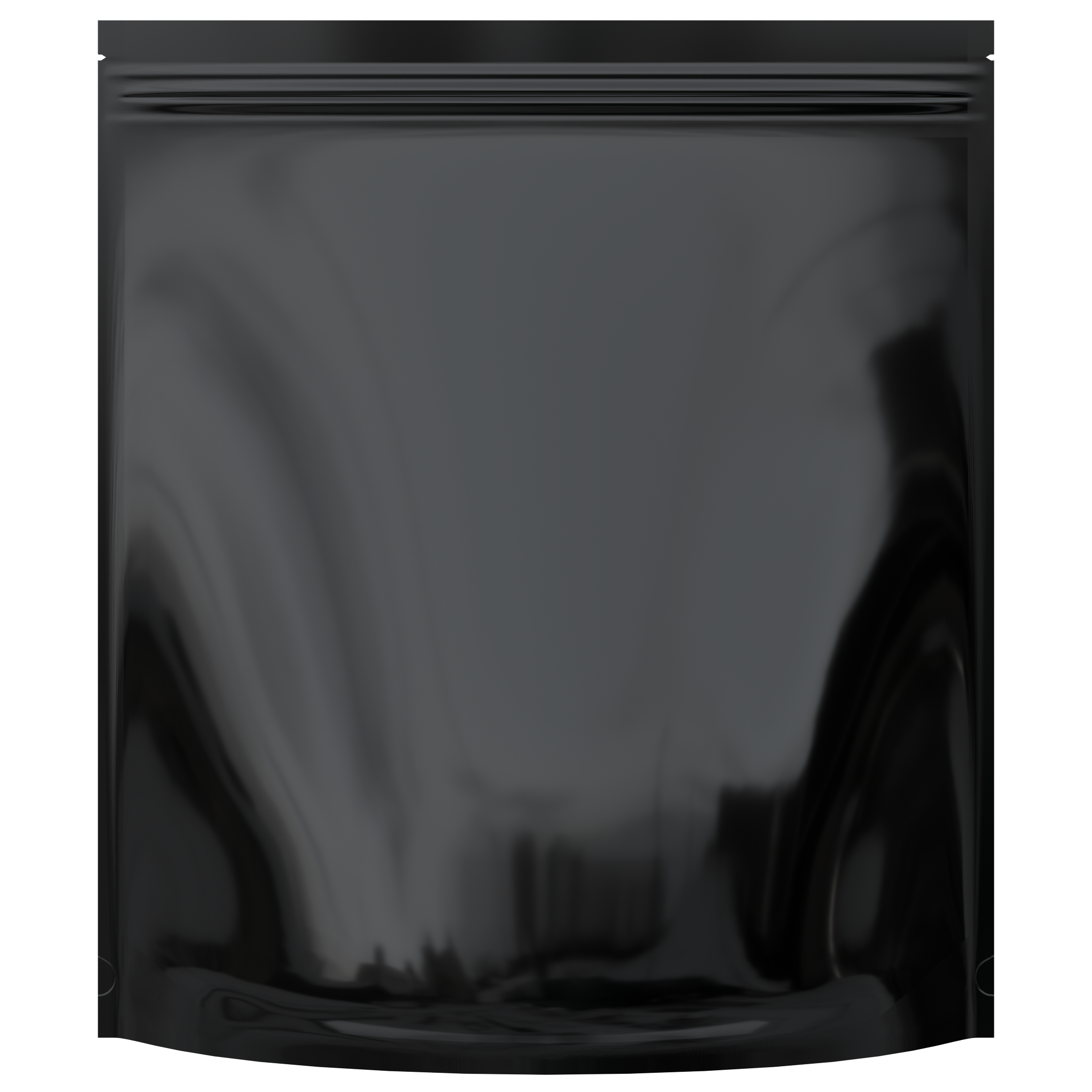 Gloss Black / Gloss Black 1 LB Grower Mylar Bags (10 qty.) - Dragon Chewer