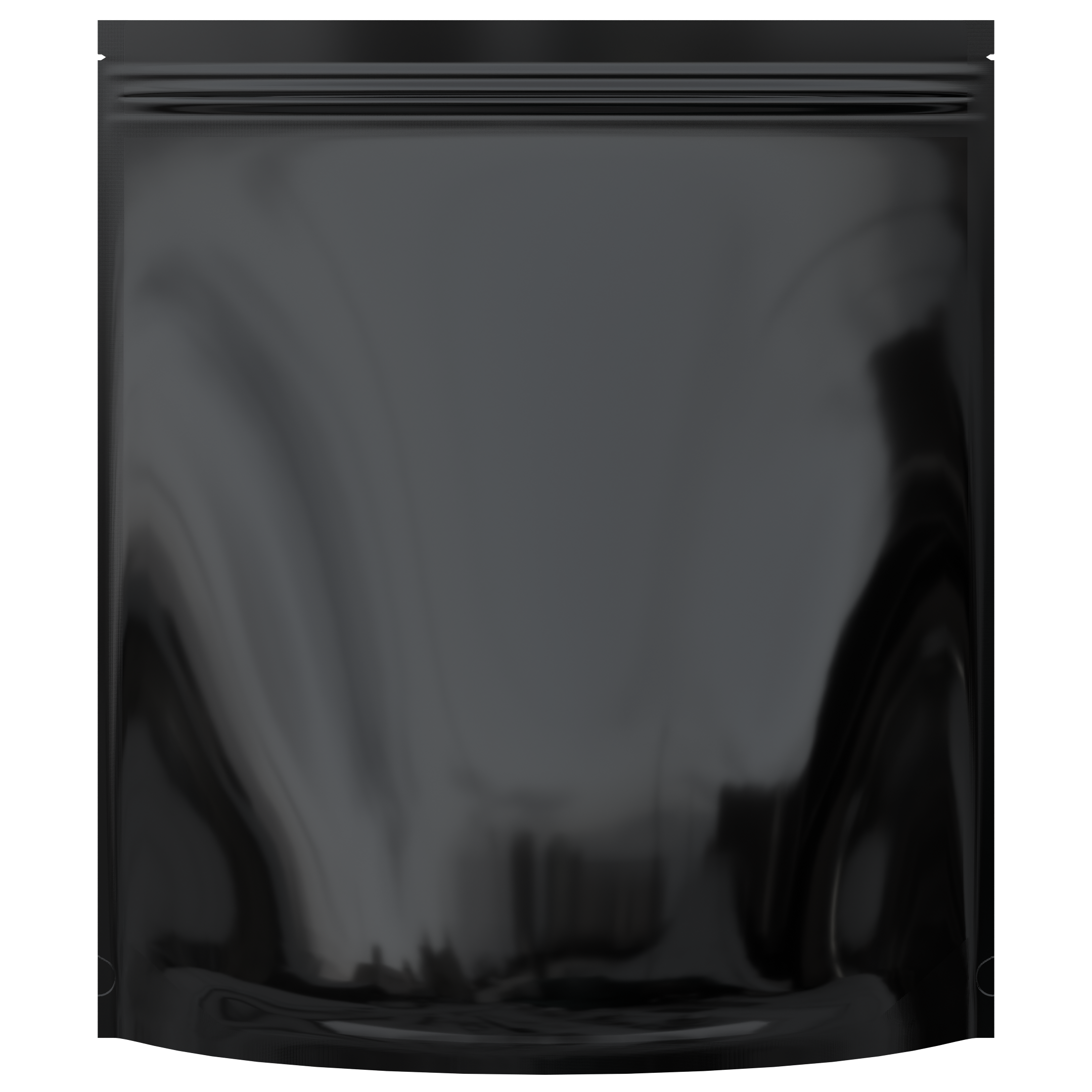 Gloss Black / Gloss Black 1 LB Grower Mylar Bags (10 qty.) - Dragon Chewer