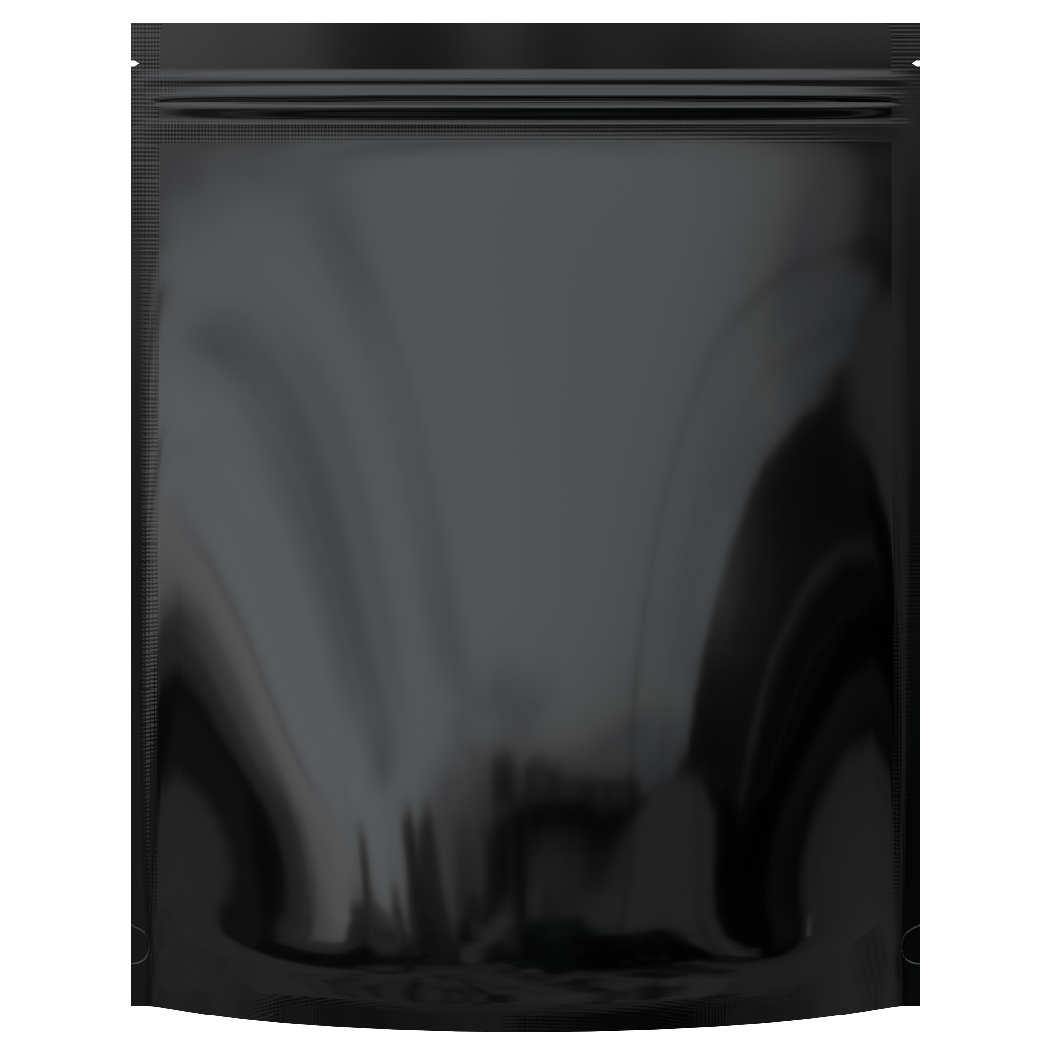Gloss Black / Gloss Black 1/2 LB Grower Mylar Bags (10 qty.) - Dragon Chewer