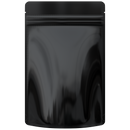 1 Ounce CR Exit Bags Gloss Black / Gloss Black - Tear Notch Mylar Bags - Child Resistant - (1,000 qty.) - Dragon Chewer