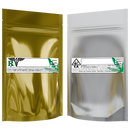 1/4 Ounce Gloss Gold & Clear Mylar Bags + Labels - (100 qty.) - Dragon Chewer