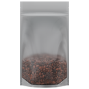 1/2 Ounce Matte White & Clear Mylar Bags + Labels - (100 qty.) - Dragon Chewer