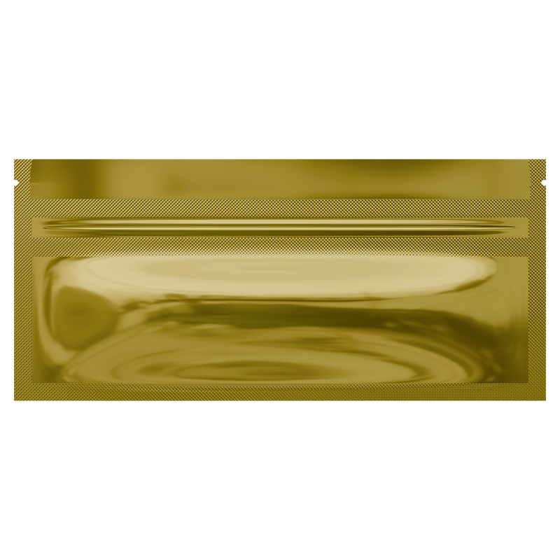 Pre Roll Gloss Gold & Clear Mylar Bags - (100 qty.)