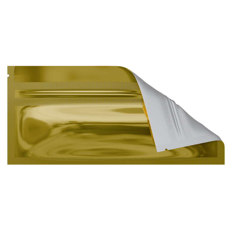 Pre Roll Gloss Gold & Clear Mylar Bags - (100 qty.)