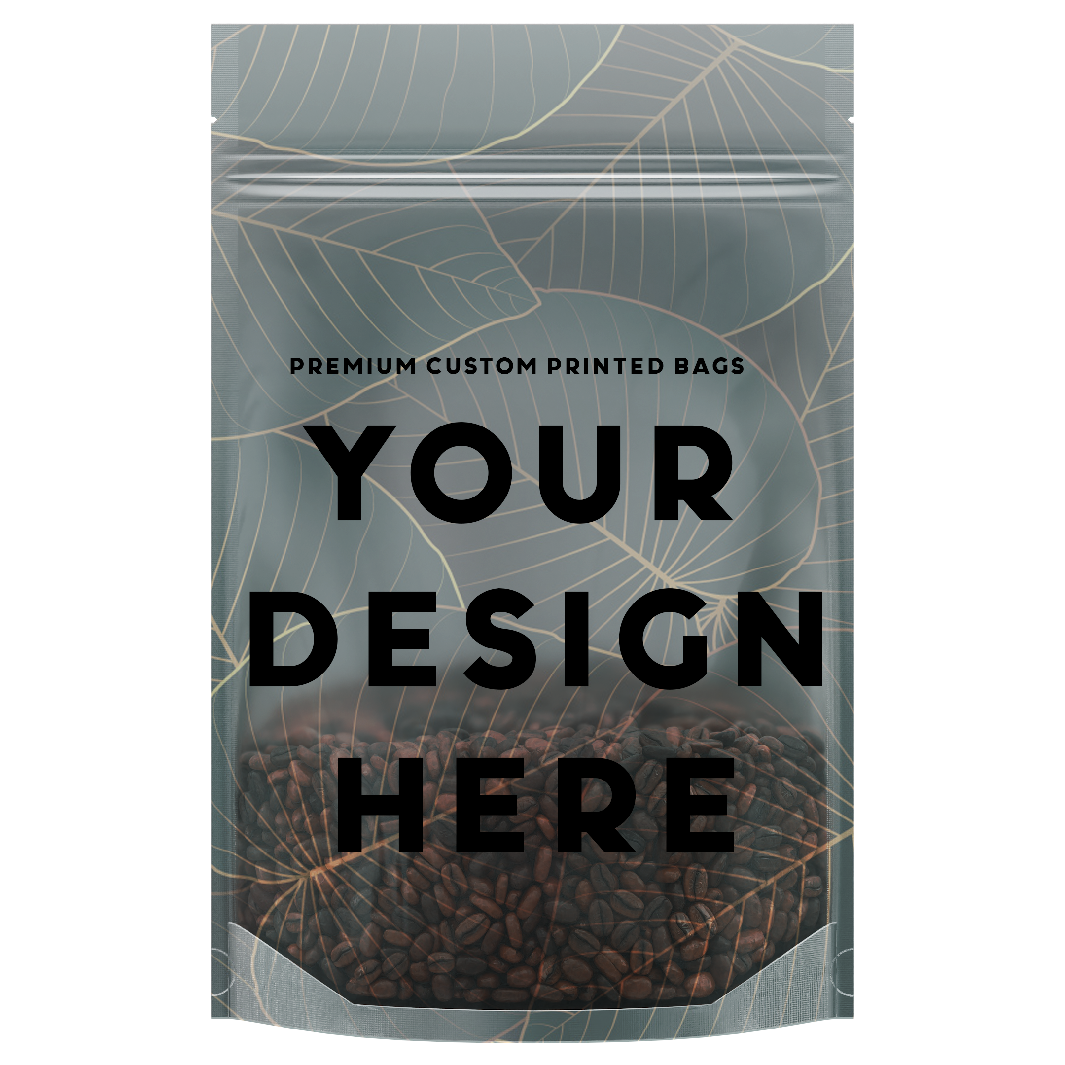 1 Ounce Custom Digital Direct Printed Mylar Smell Proof Bags - Dragon Chewer