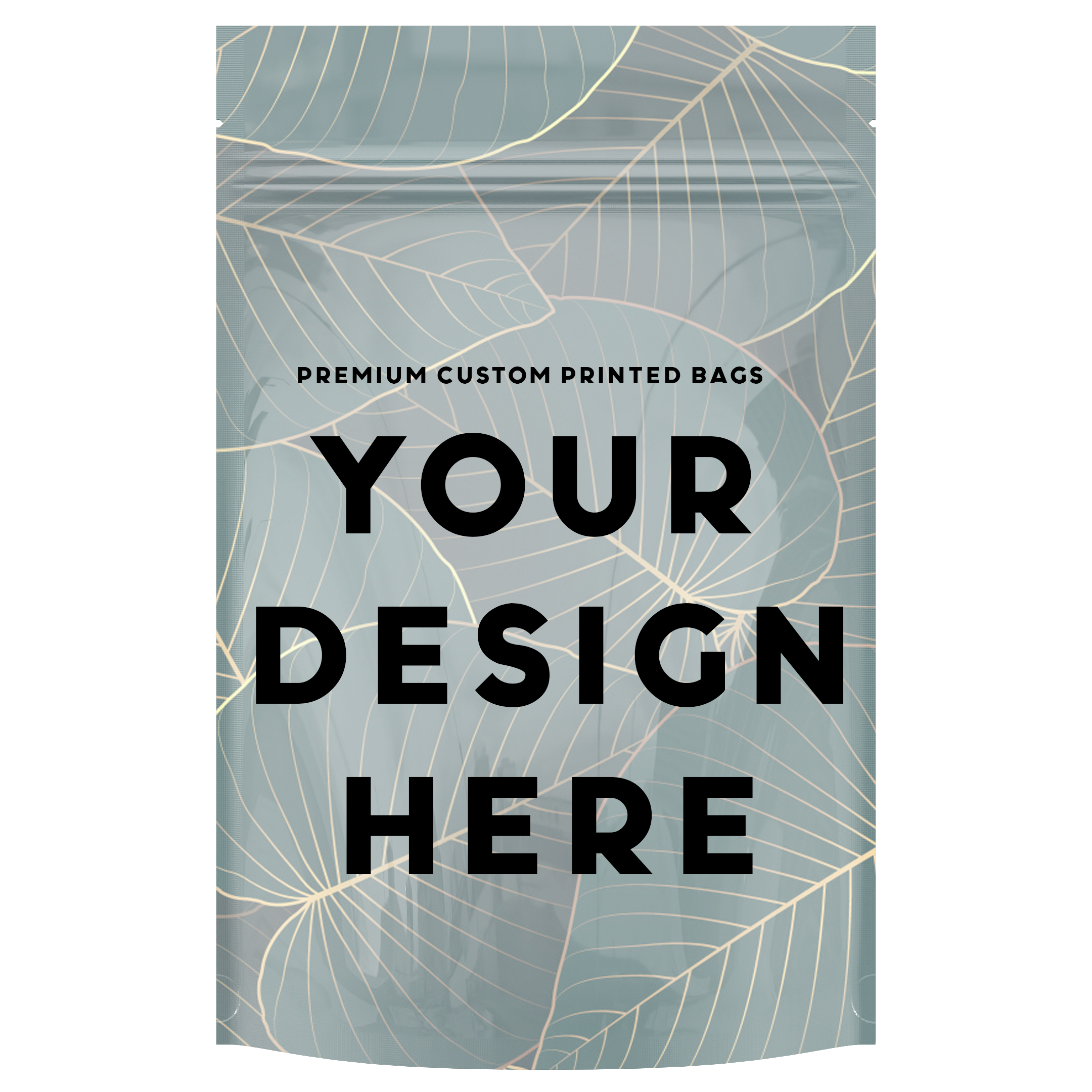 1 Ounce Custom Digital Direct Printed Mylar Smell Proof Bags - Dragon Chewer