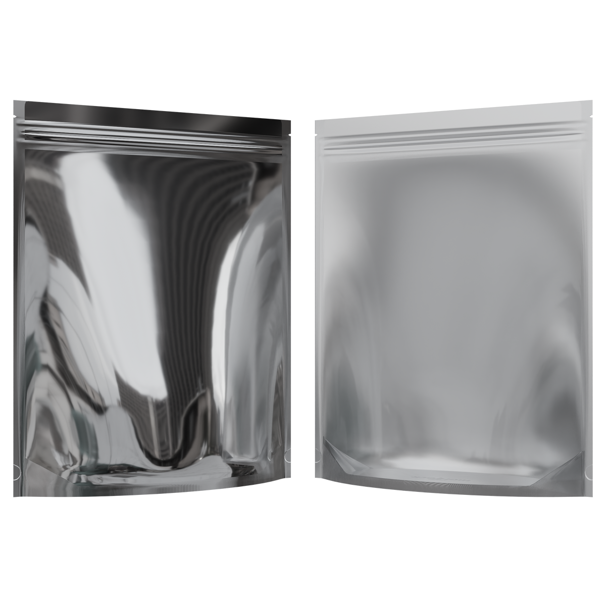 Gloss Silver / Gloss Clear 1/2 LB Grower Mylar Bags (300 qty.)