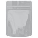 1/8th Ounce 3.5g CR Exit Bags Gloss White / Gloss Clear - Tear Notch Mylar Bags - Child Resistant - (1,000 qty.) - Dragon Chewer