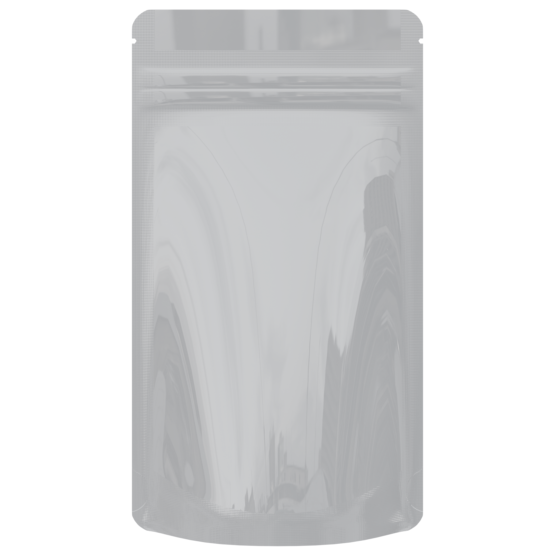 1/4th Ounce CR Exit Bags Gloss White / Gloss Clear - Tear Notch Mylar Bags - Child Resistant - (1,000 qty.) - Dragon Chewer