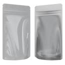 1/4th Ounce CR Exit Bags Gloss White / Gloss Clear - Tear Notch Mylar Bags - Child Resistant - (1,000 qty.) - Dragon Chewer