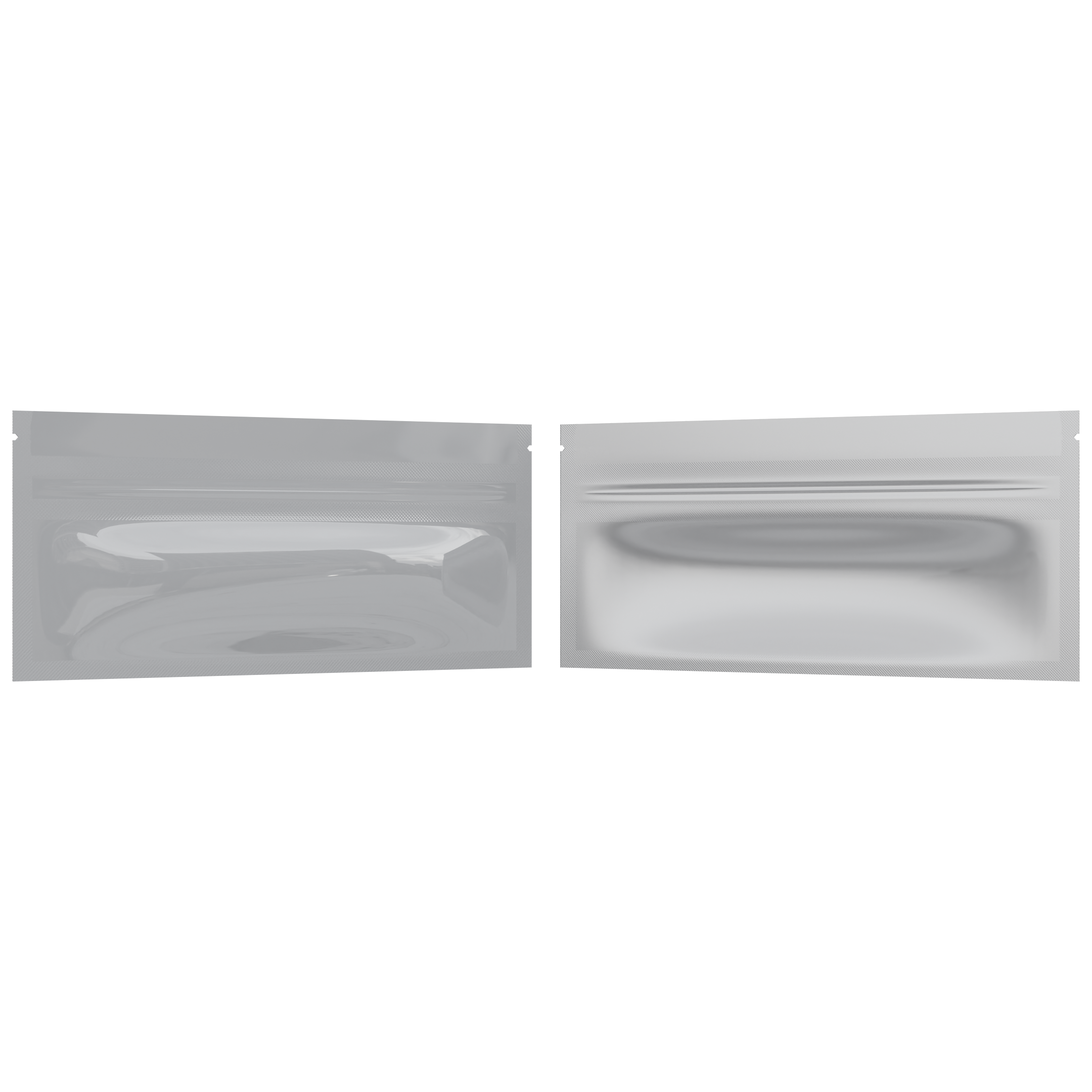 Pre Roll Gloss White & Clear Mylar Bags - (100 qty.) - Dragon Chewer