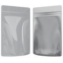 1 Ounce CR Exit Bags Gloss White / Clear - Tear Notch Mylar Bags - Child Resistant - (1,000 qty.) - Dragon Chewer