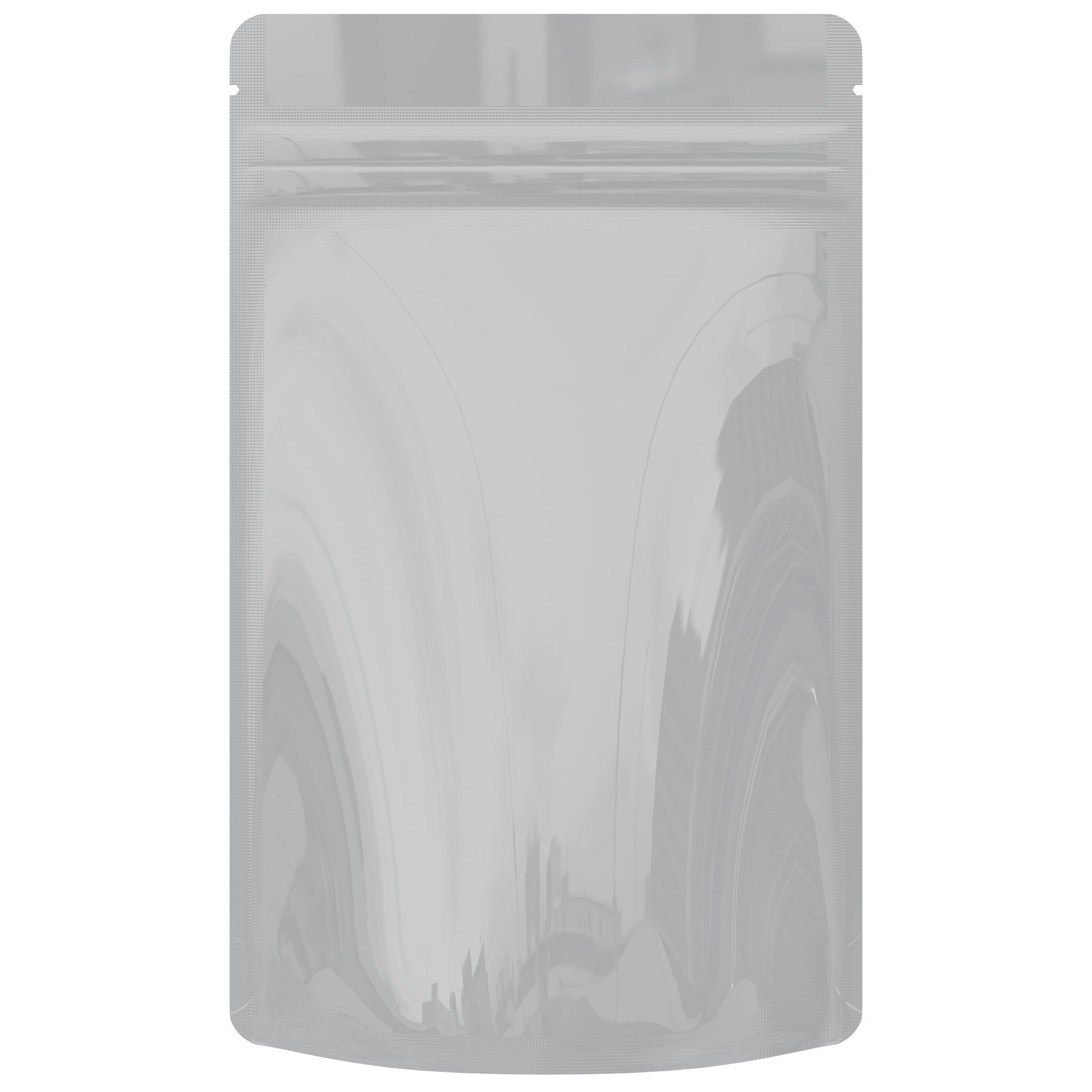 1/2 Ounce CR Exit Bags Gloss White / Gloss White - Tear Notch Mylar Bags - Child Resistant - (1,000 qty.) - Dragon Chewer