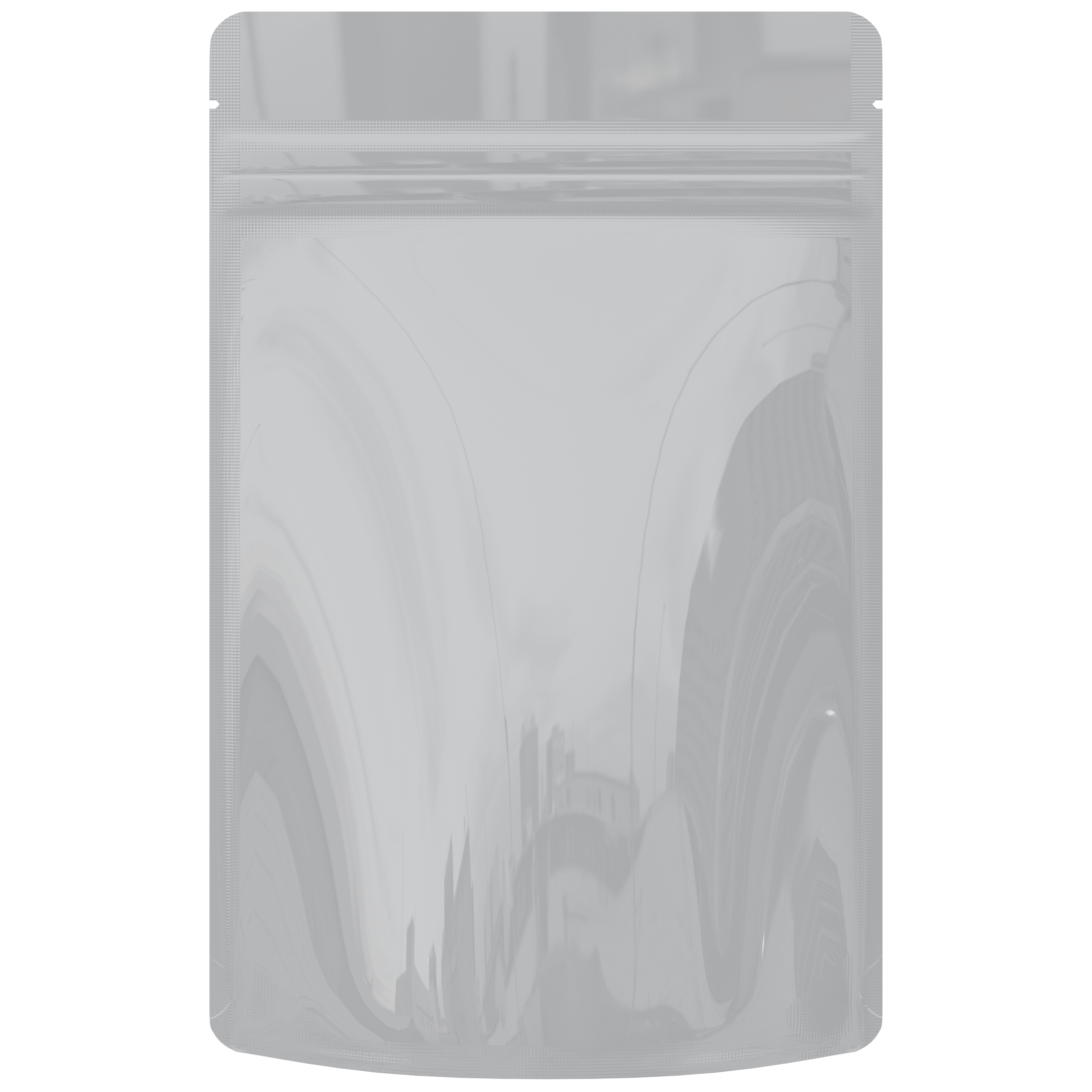 1 Ounce CR Exit Bags Gloss White / Gloss White - Tear Notch Mylar Bags - Child Resistant - (1,000 qty.) - Dragon Chewer