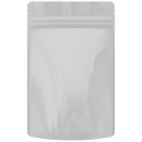 1 Ounce CR Exit Bags Gloss White / Gloss White - Tear Notch Mylar Bags - Child Resistant - (1,000 qty.) - Dragon Chewer