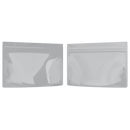 Medium 9 x 6 CR Exit Bags Gloss White Opaque Mylar Bags - Child Resistant - (1,000 qty.) - Dragon Chewer