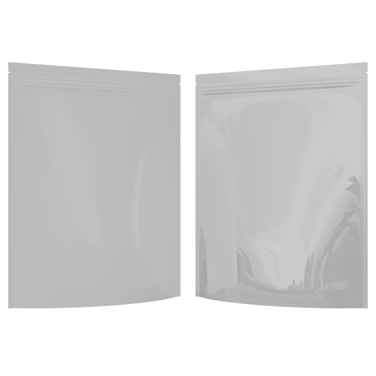 Gloss White / Gloss White 1/2 LB Grower Mylar Bags (300 qty.)