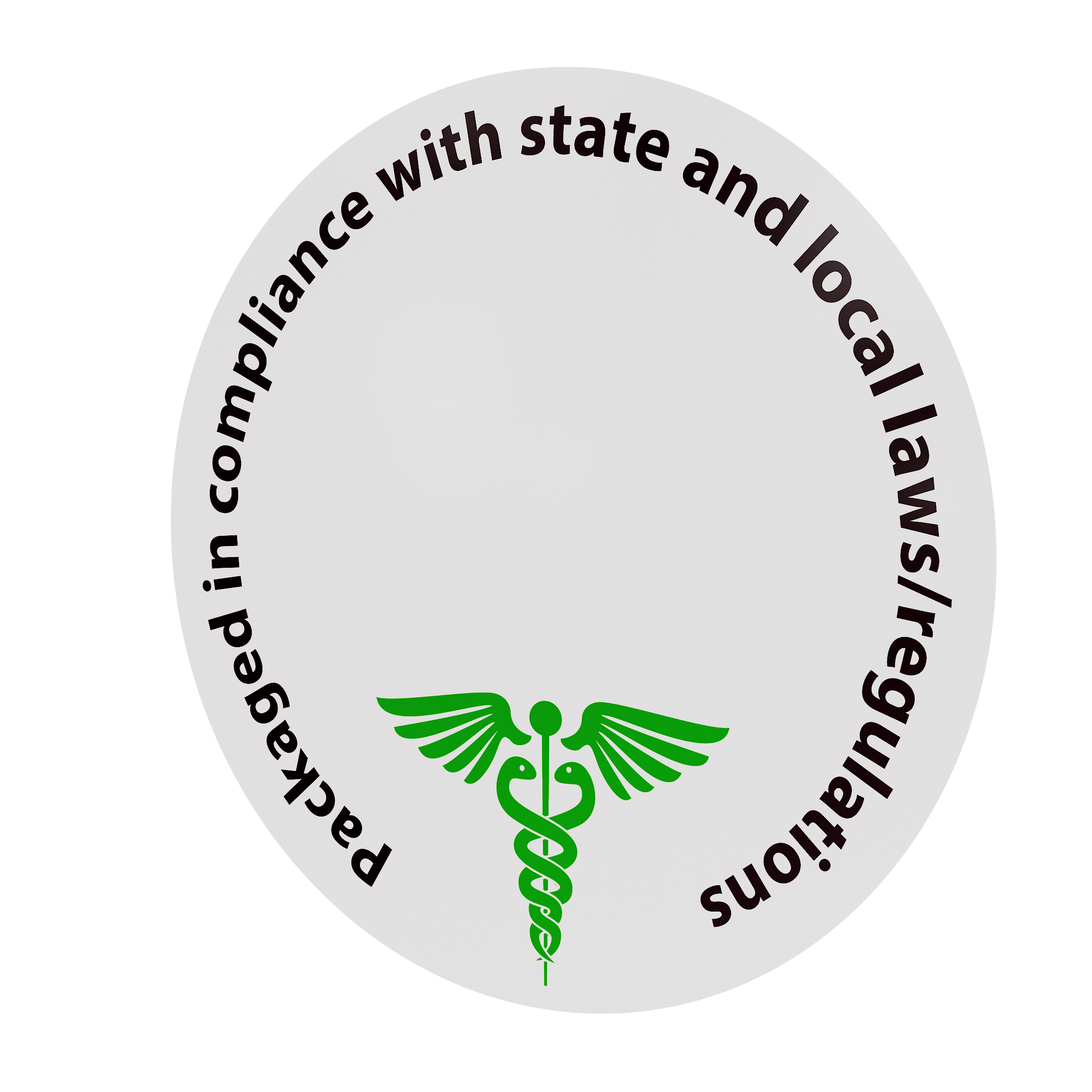 Generic Circle Cannabis Rx Compliant Marijuana Strain Warning Labels (1,000 qty.)