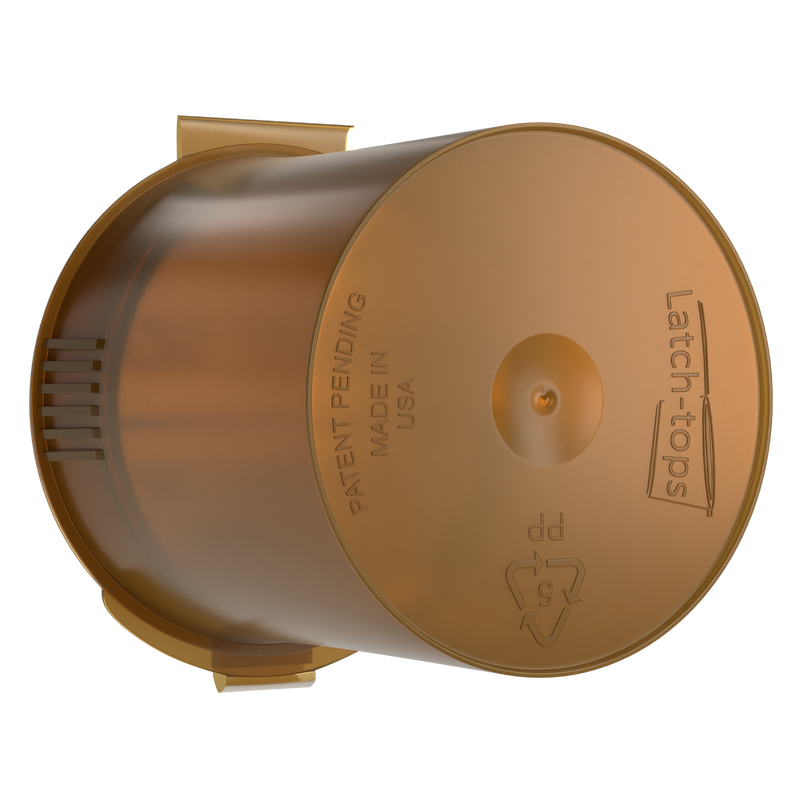 Gold 6 dram latch top pop top child resistant container bottle vial 8 4 dr wholesale packaging smell proof supplies dragon chewer template die diagram size bulk 1 gram 1g CR squeeze top airtight highlock HL nearby near me vial bottle sizes cap empty amazon small