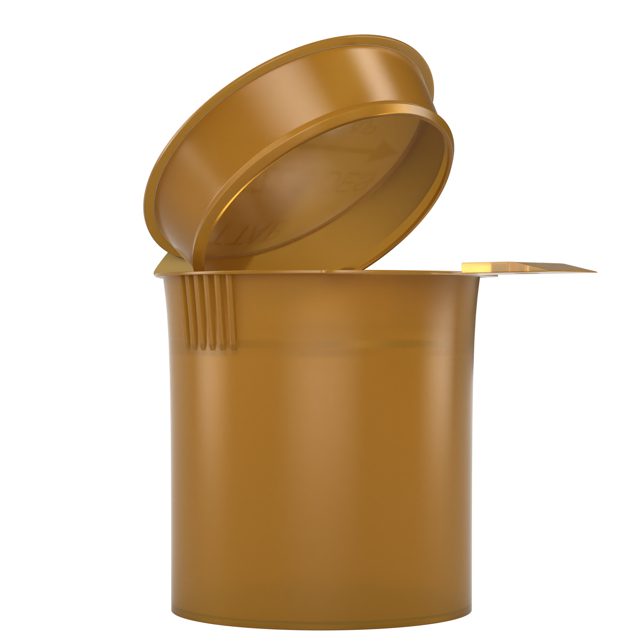 Gold 6 dram latch top pop top child resistant container bottle vial 8 4 dr wholesale packaging smell proof supplies dragon chewer template die diagram size bulk 1 gram 1g CR squeeze top airtight highlock HL vial bottle