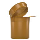 Gold 6 dram latch top pop top child resistant container bottle vial 8 4 dr wholesale packaging smell proof supplies dragon chewer template die diagram size bulk 1 gram 1g CR squeeze top airtight highlock HL vial bottle