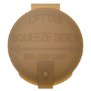 Gold 6 dram latch top pop top child resistant container bottle vial 8 4 dr wholesale packaging smell proof supplies dragon chewer template die diagram size bulk 1 gram 1g CR squeeze top airtight highlock HL nearby near me vial bottle sizes cap empty BPA free pill lids small 