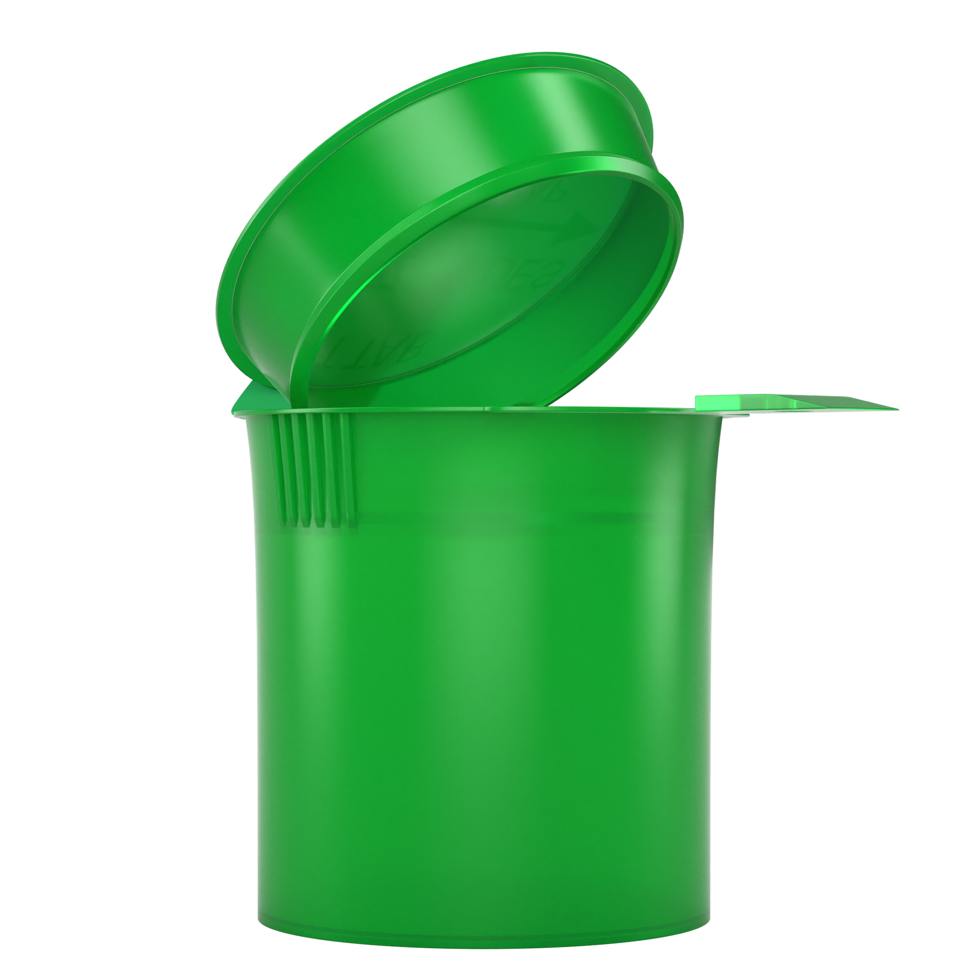 6 Dram Green Child Resistant Latch Top Pop Top Bottles (300 qty.)